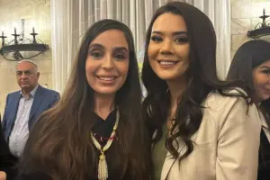 Oksana Leyla Əliyeva ilə