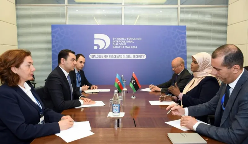 Mədəniyyət naziri liviyalı həmkarı ilə görüşüb