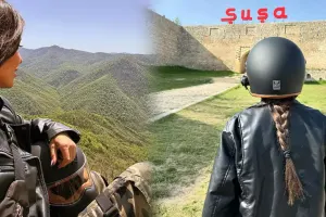 Bakıdan Şuşaya qədər motosikletlə getdi