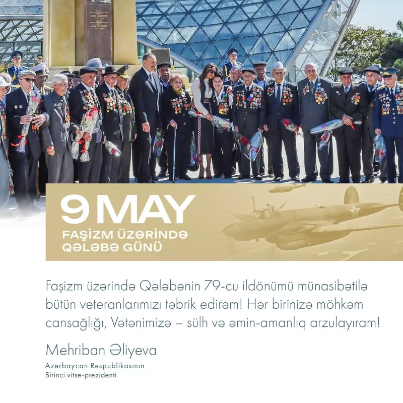 Mehriban Əliyevadan Qələbə Günü paylaşımı!