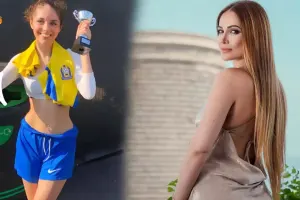 Nigarın qızının çempionluq pozası