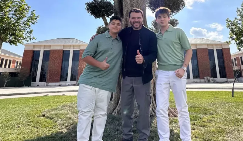 Emin Ağalarov oğulları ilə