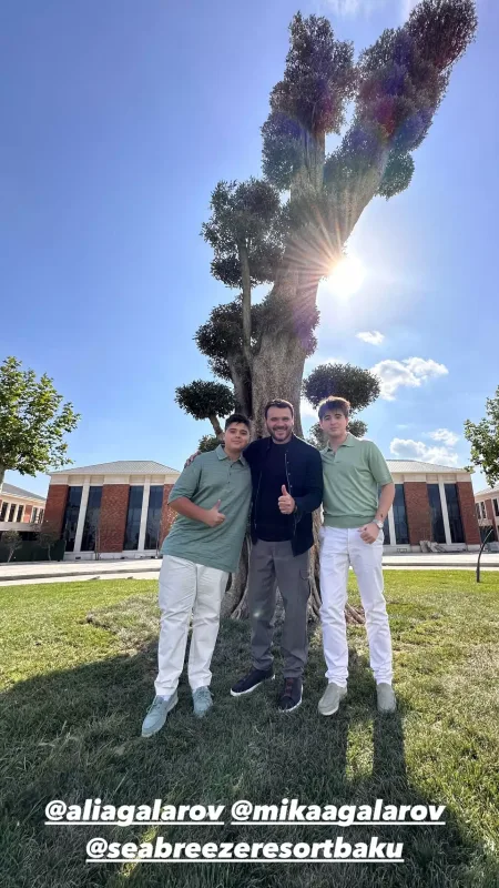 Emin Ağalarov oğulları ilə