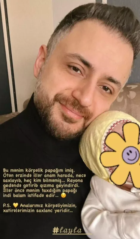 Azərin körpəlik papağını qızı taxdı