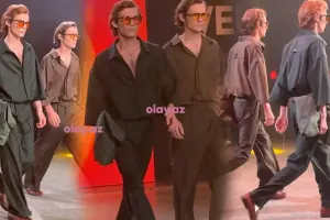 Əkizlər podiumda! - VİDEO