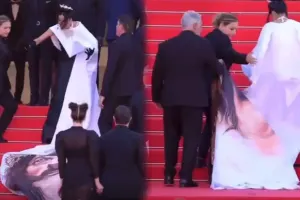 Şəkil çəkdirən aktrisanı zorla çıxartdılar - “Kann”da qalmaqal