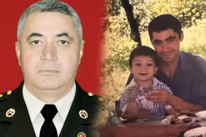 İlqar Mirzəyevin oğlu ilə arxiv fotosu