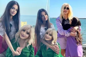 Məleykə Əsədova qızı ilə