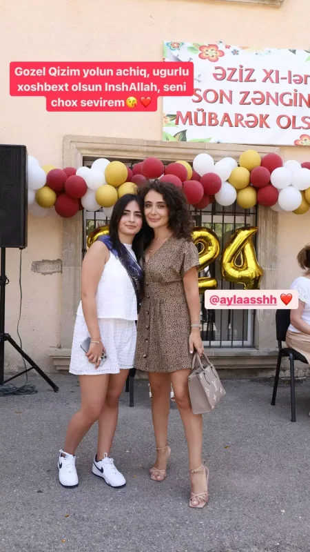 Sanuranın qızı məzun oldu