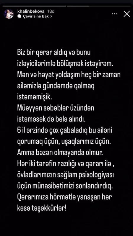 Muradla Ülviyyə evliliklərini bitirdi!