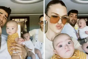 İbrahim Tatlısesin əkiz nəvələri ilk dəfə!