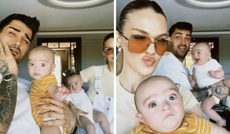 İbrahim Tatlısesin əkiz nəvələri ilk dəfə!