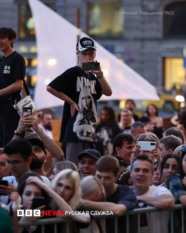 Kanye üçün Moskvada izdiham