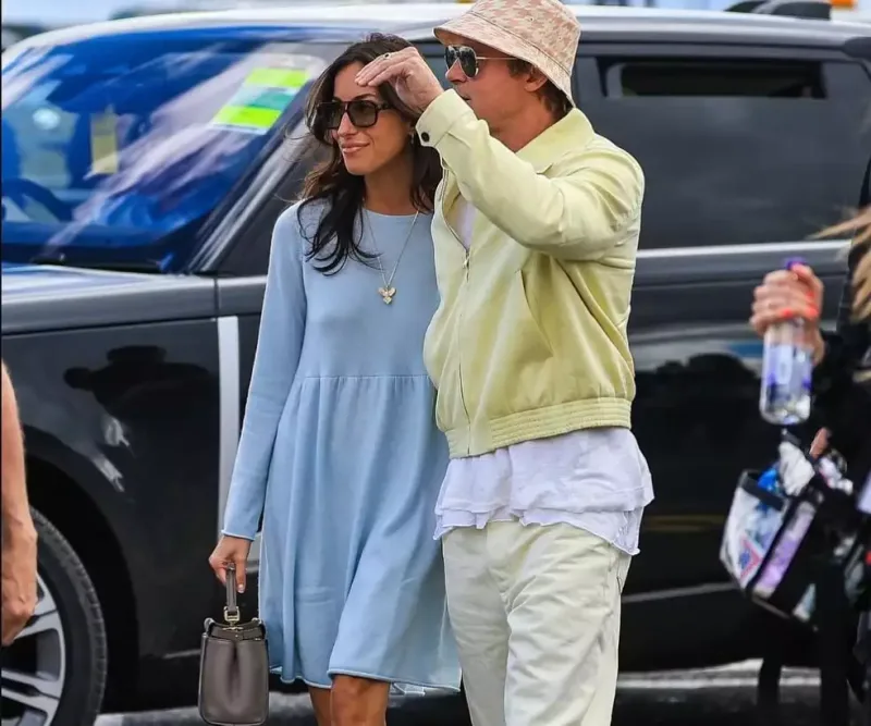 Bred Pitt sevgilisi ilə görüntüləndi