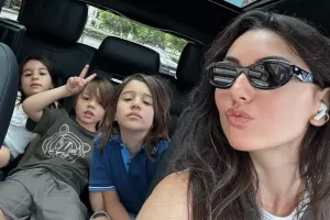 Safura övladları ilə Bakıda