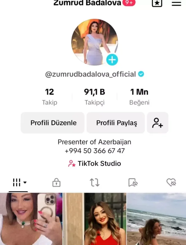 “Tiktok-da ilk “mavi tık” alan aparıcıyam”