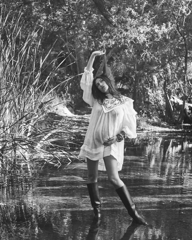 Heyli Biberin hamiləlik fotosessiyası