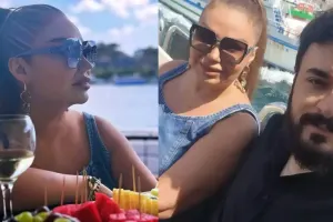 Könül Kərimova oğlu ilə…