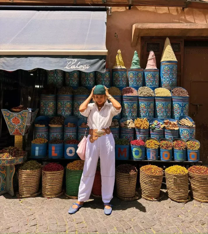 Çinarə həyat yoldaşı ilə Mərakeşdə