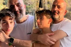 Mübariz Mənsimov oğlu ilə