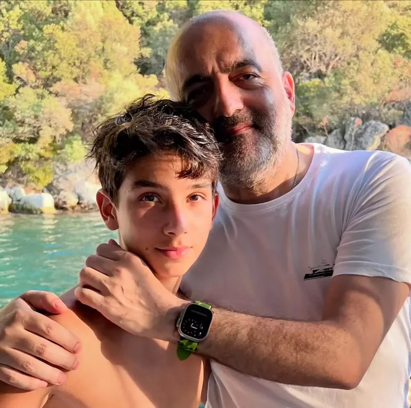 Mübariz Mənsimov oğlu ilə