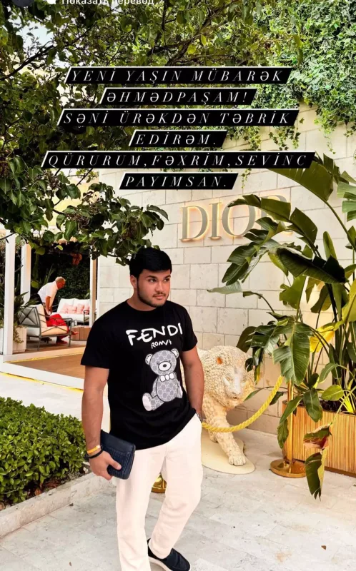 Afaq Bəşirqızından nəvəsi ilə paylaşım