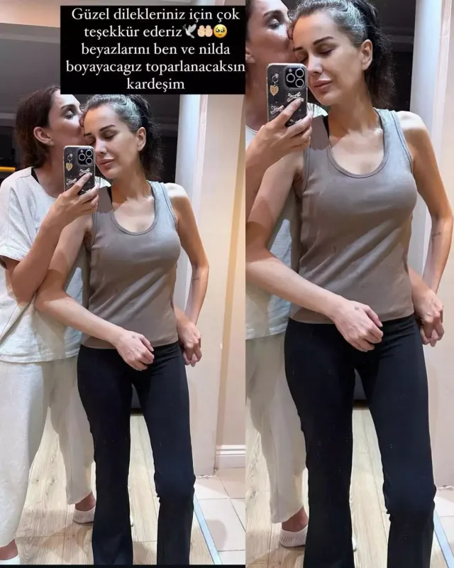 Həbsdən çıxan bacısı ilə fotosunu paylaşdı