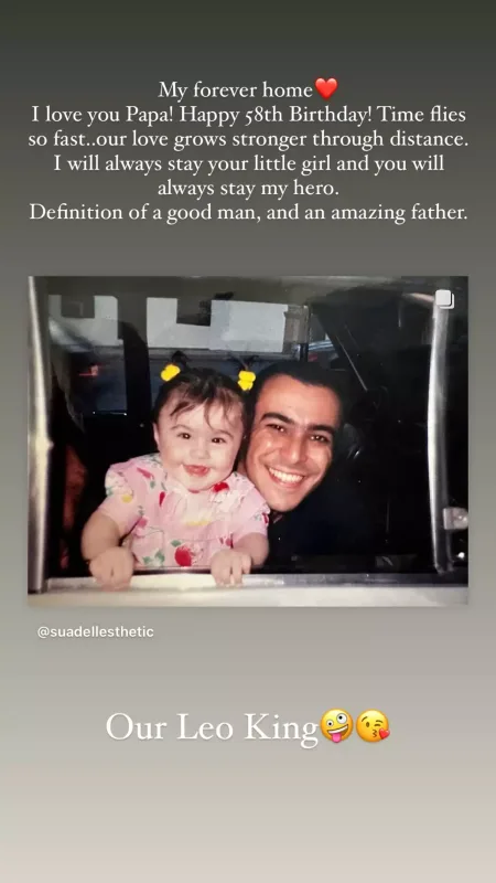 Suadadan atası ilə paylaşım