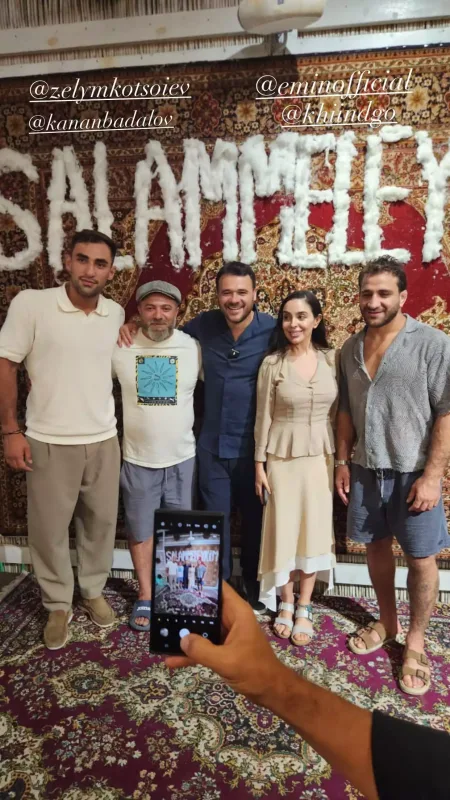 Çempionlarımız Leyla Əliyeva və Eminlə bir arada