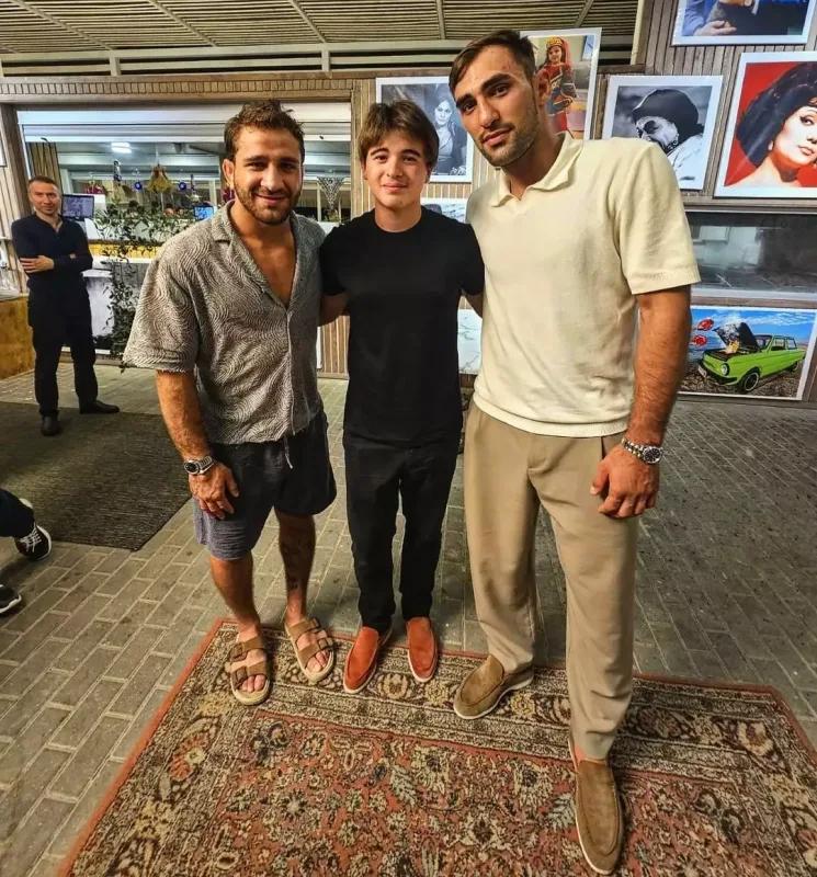 Çempionlarımız Leyla Əliyeva və Eminlə bir arada