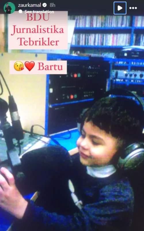Zaur Kamalın oğlu ali məktəbə qəbul oldu