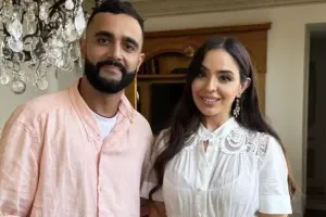 Hüseyn Leyla Əliyeva ilə bir arada