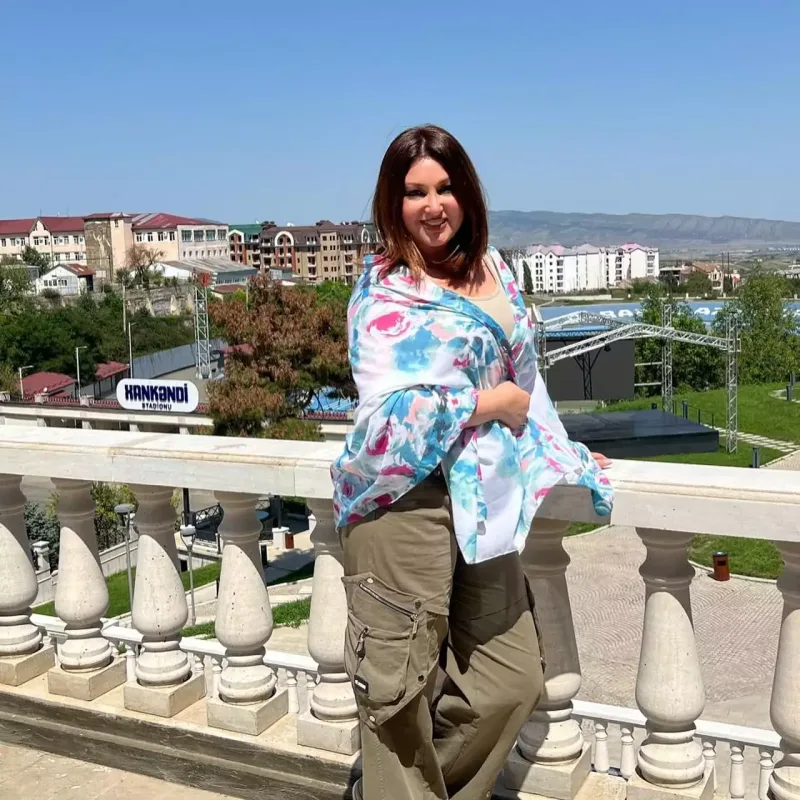 Dilarə Əliyeva Xankəndindən paylaşım etdi