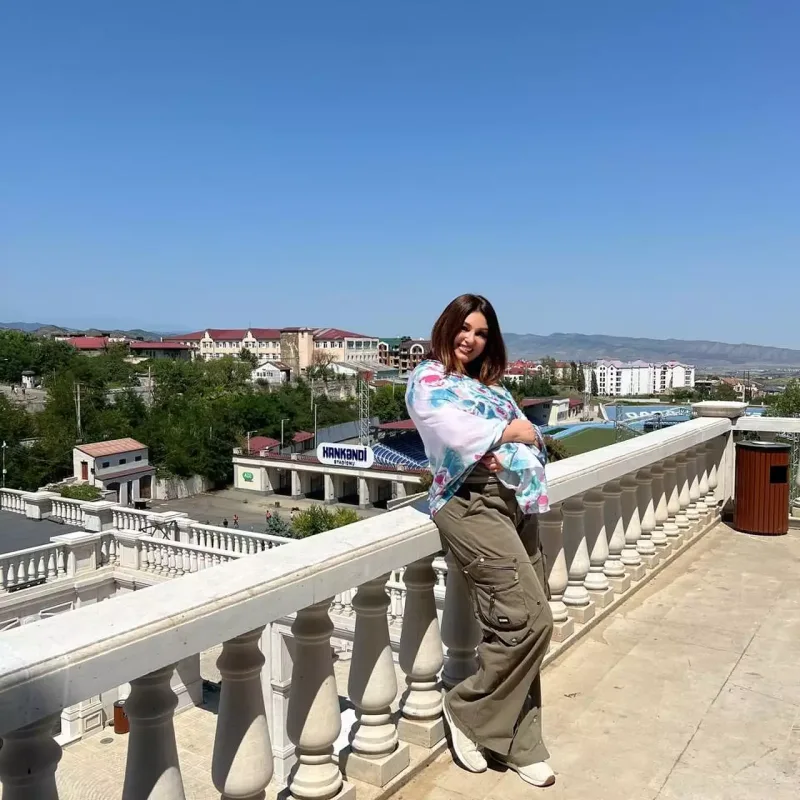 Dilarə Əliyeva Xankəndindən paylaşım etdi