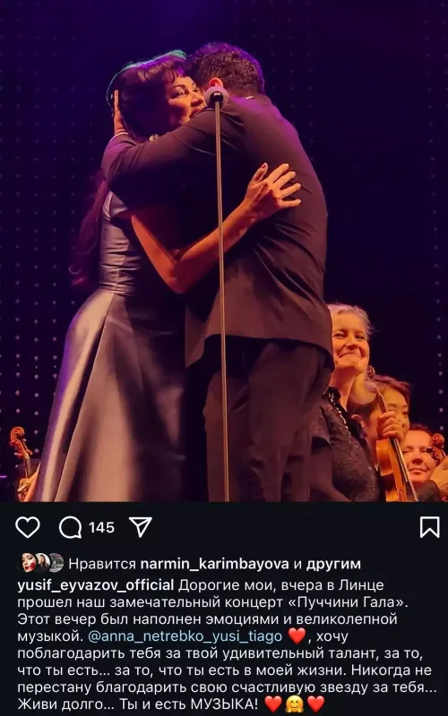 “Həyatımda olduğuna görə təşəkkür edirəm”