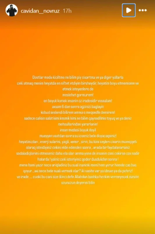 “Bunlar həyatda ən nifrət etdiyim şeylərdir”