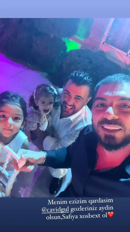 Cavid qızına doğum günü keçirdi