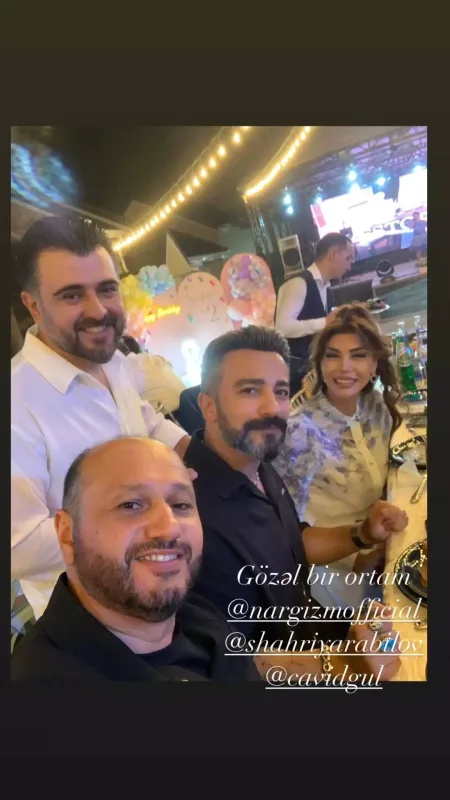 Cavid qızına doğum günü keçirdi