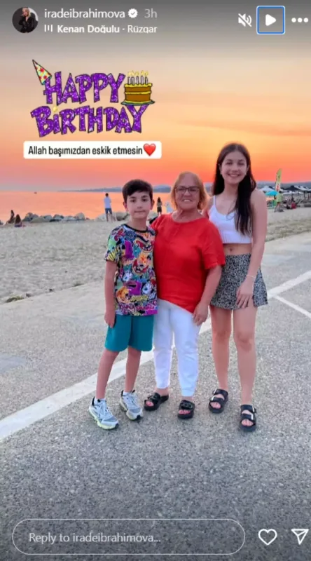 İradədən qayınanası ilə paylaşım