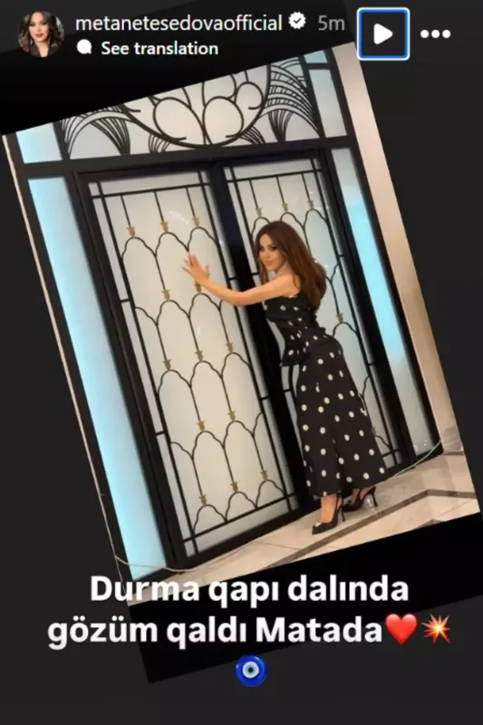 “Durma qapı dalında, gözüm qaldı Matada”