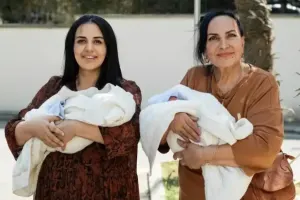 Aşıq Ulduzun qızı əkiz anası oldu