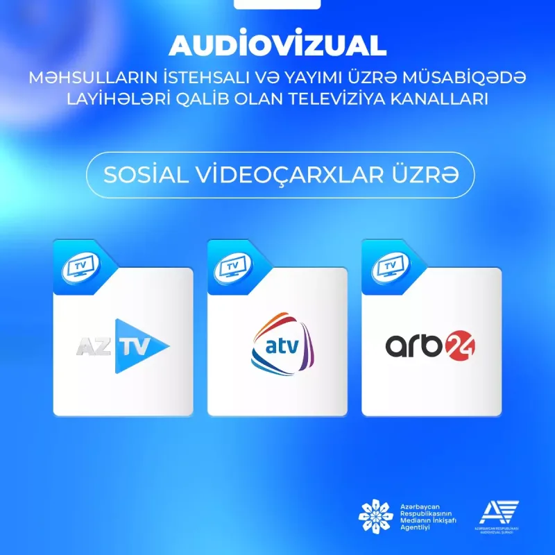 Televiziyalar arasında müsabiqənin nəticələri açıqlandı