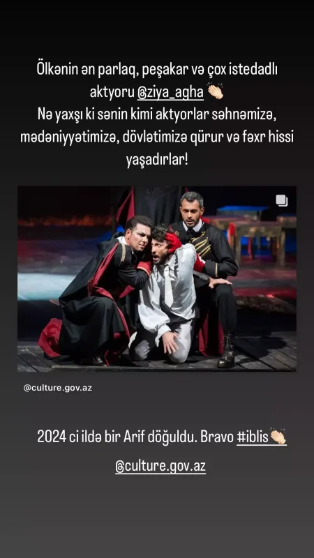 “Nə yaxşı ki, sənin kimi aktyorlar...” - Oksanadan Ziyaya