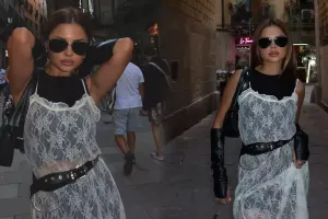 Aynişanın Barselona “look”u