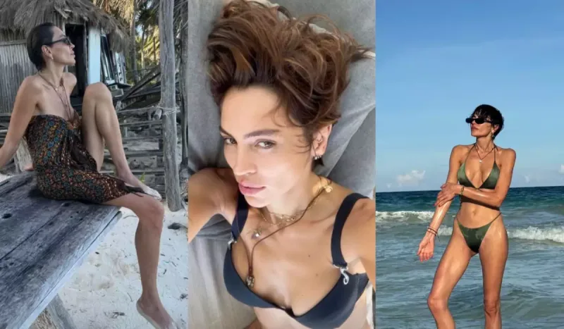 Günaydan bikinidə cazibədar pozalar