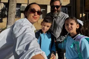 Talehlə Xatirənin övladları məktəbə getdilər