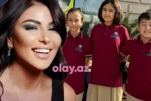 Sevincdən uşaqları ilə paylaşım