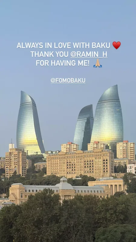 Xorvat model Bakıda parti etdi