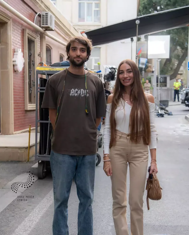 Arzu Əliyeva “Borc”un çəkiliş meydançasında