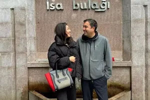 Safura həyat yoldaşı ilə Şuşada